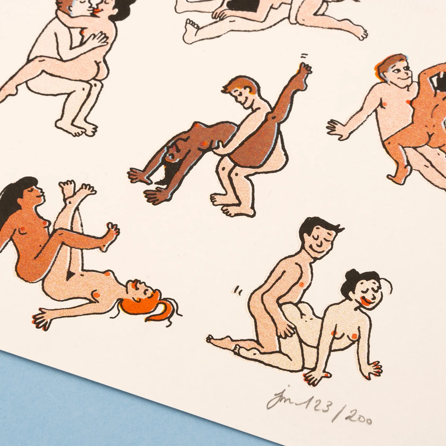 Affiche Kamasutra - Risographie A3 - Image 3