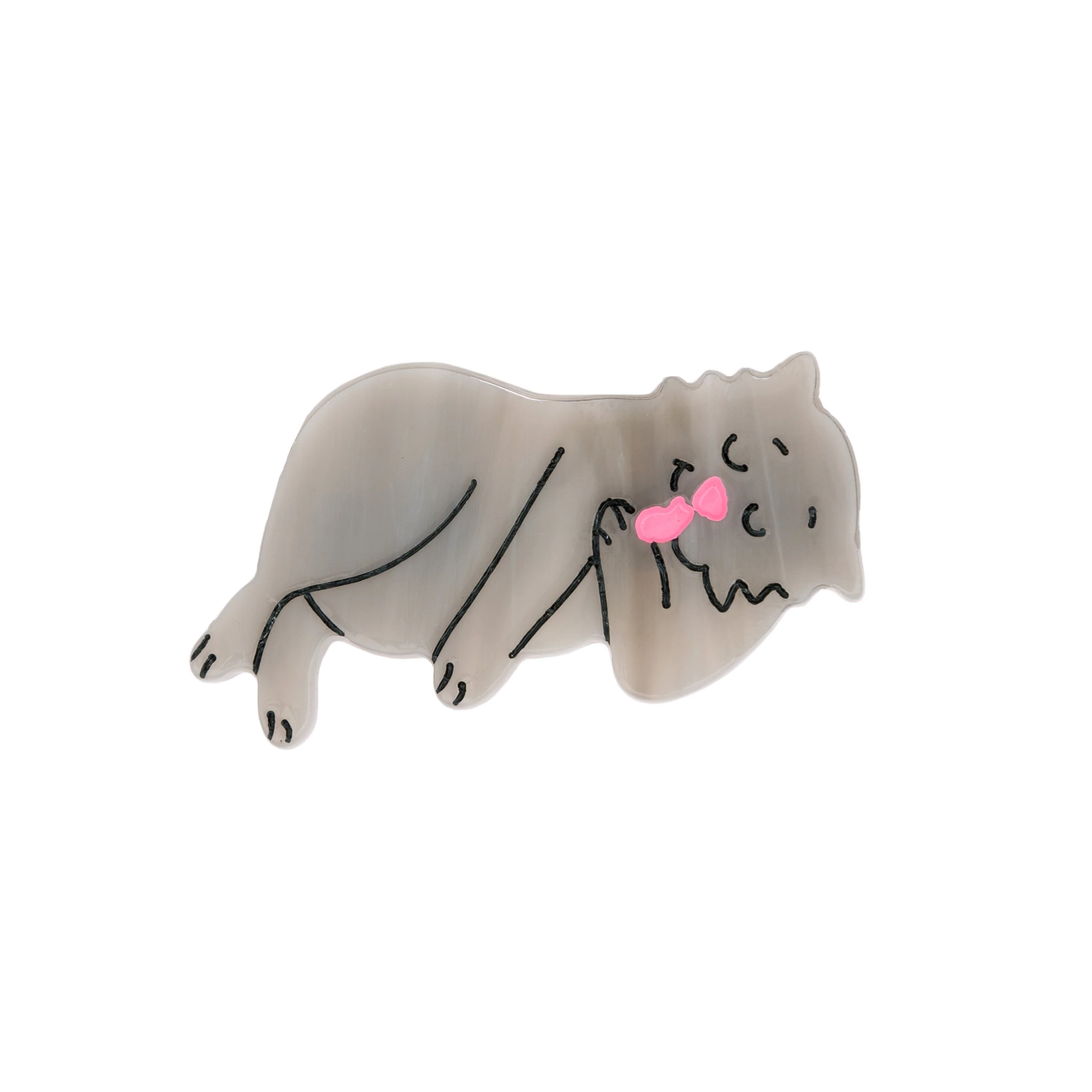 Barrette Chat Gris - Image 6