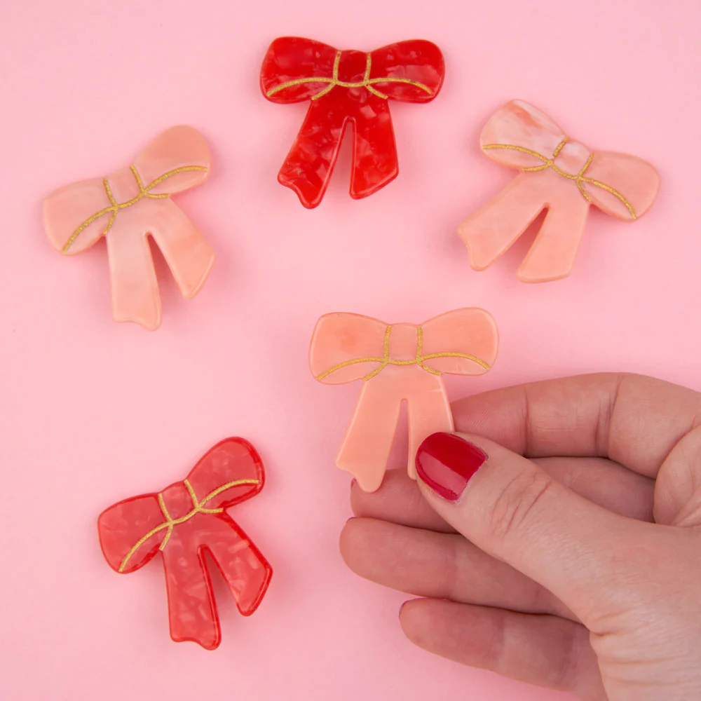 Barrette Noeud Rose - Image 9
