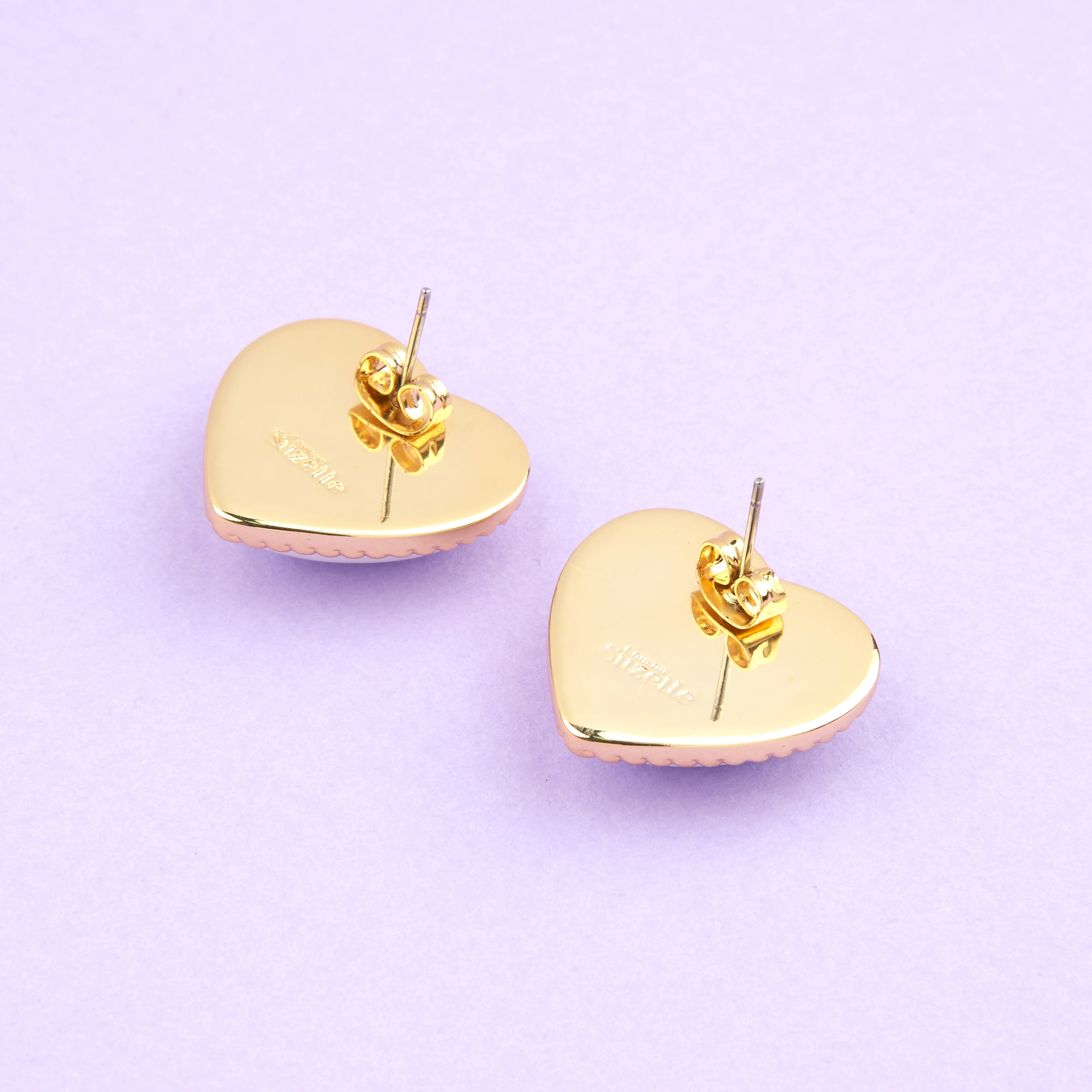 Boucles d'oreilles Coeur Perle - Image 6
