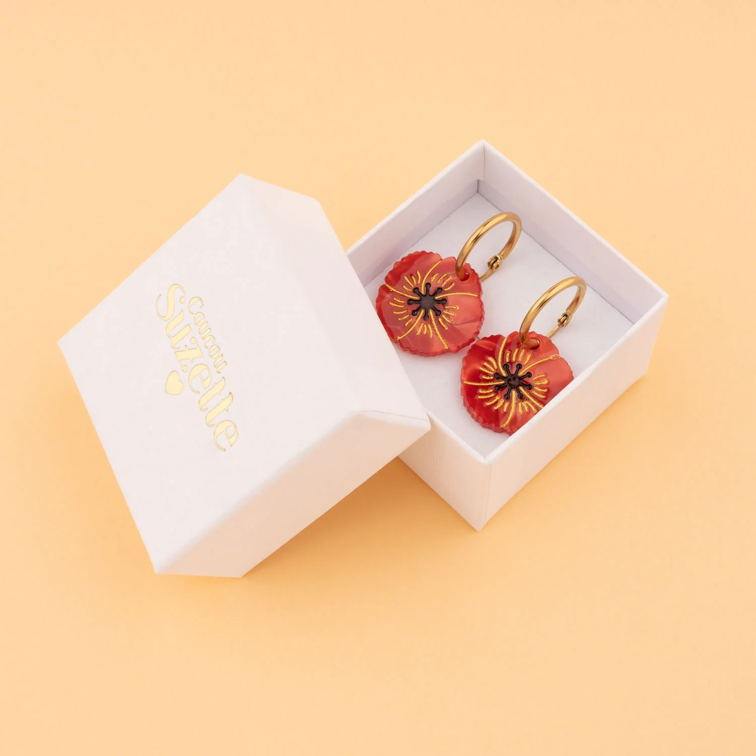 Boucles d'oreilles Coquelicot - Image 3