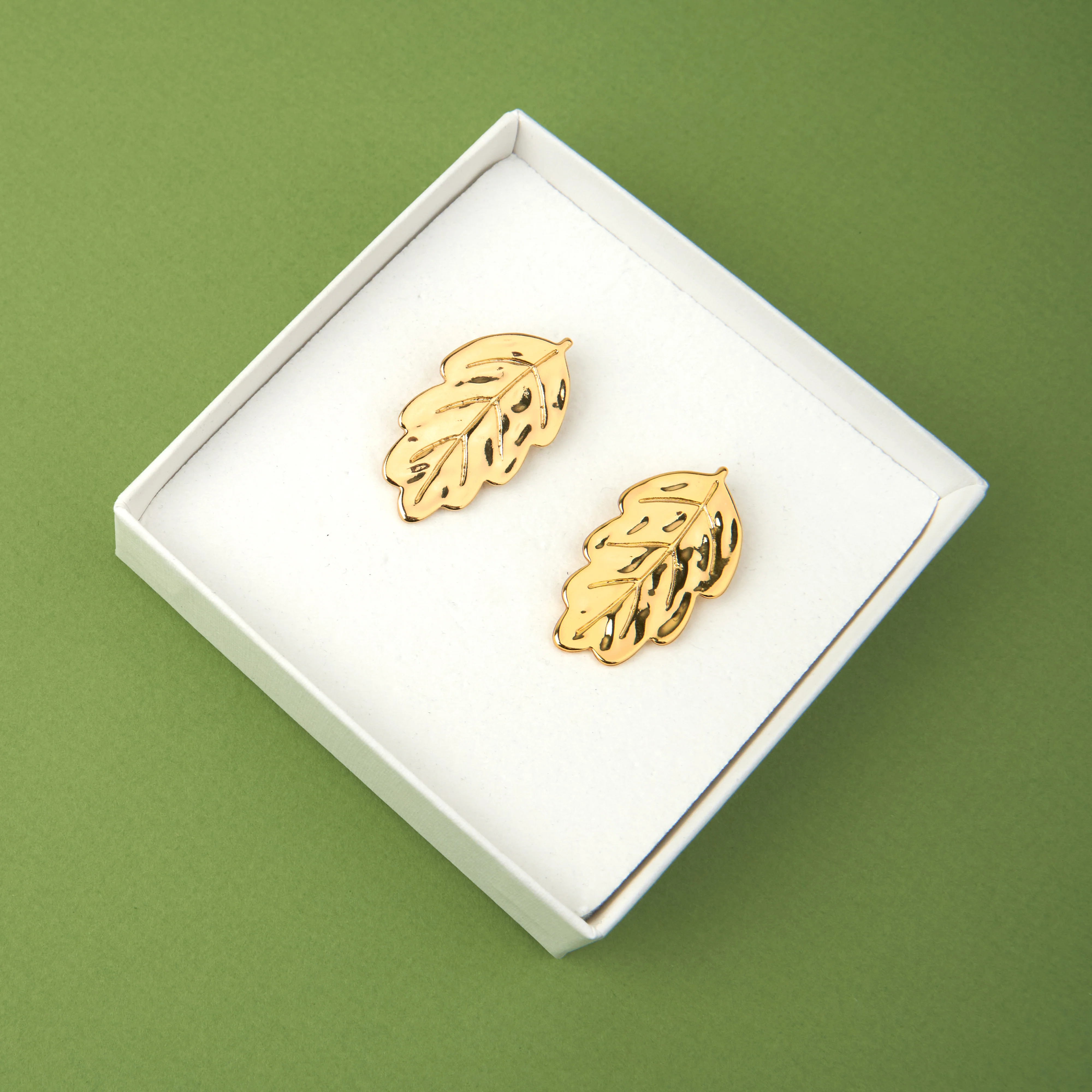 Boucles d'oreilles Feuilles - Image 4