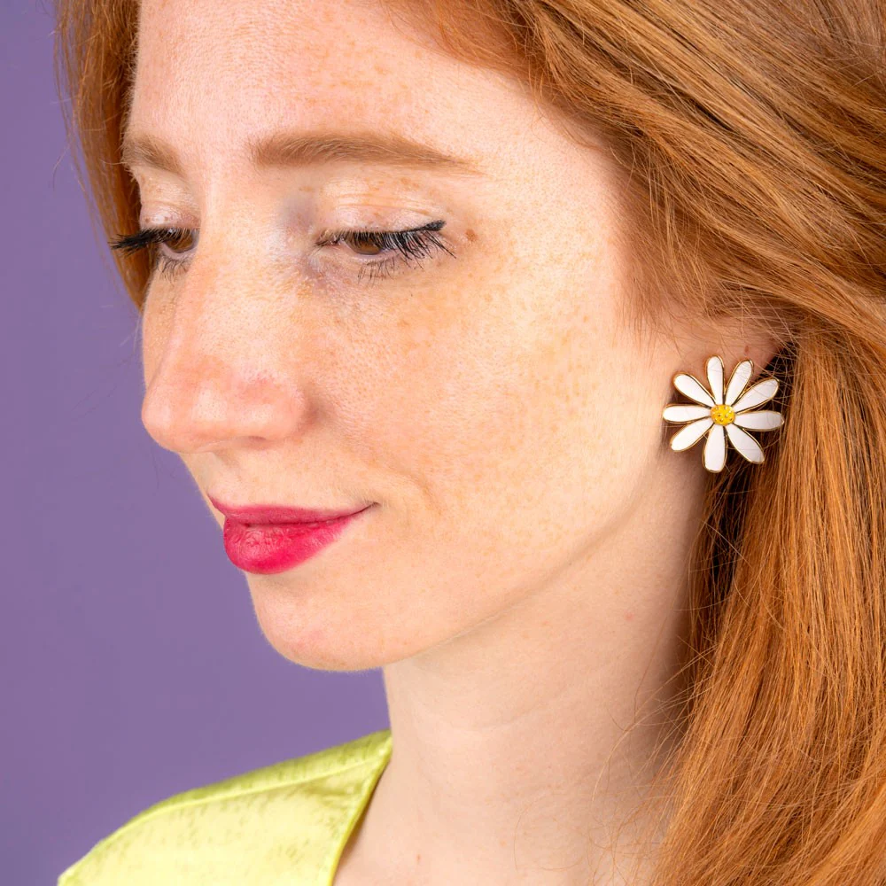 Boucles d'oreilles Marguerite - Image 2