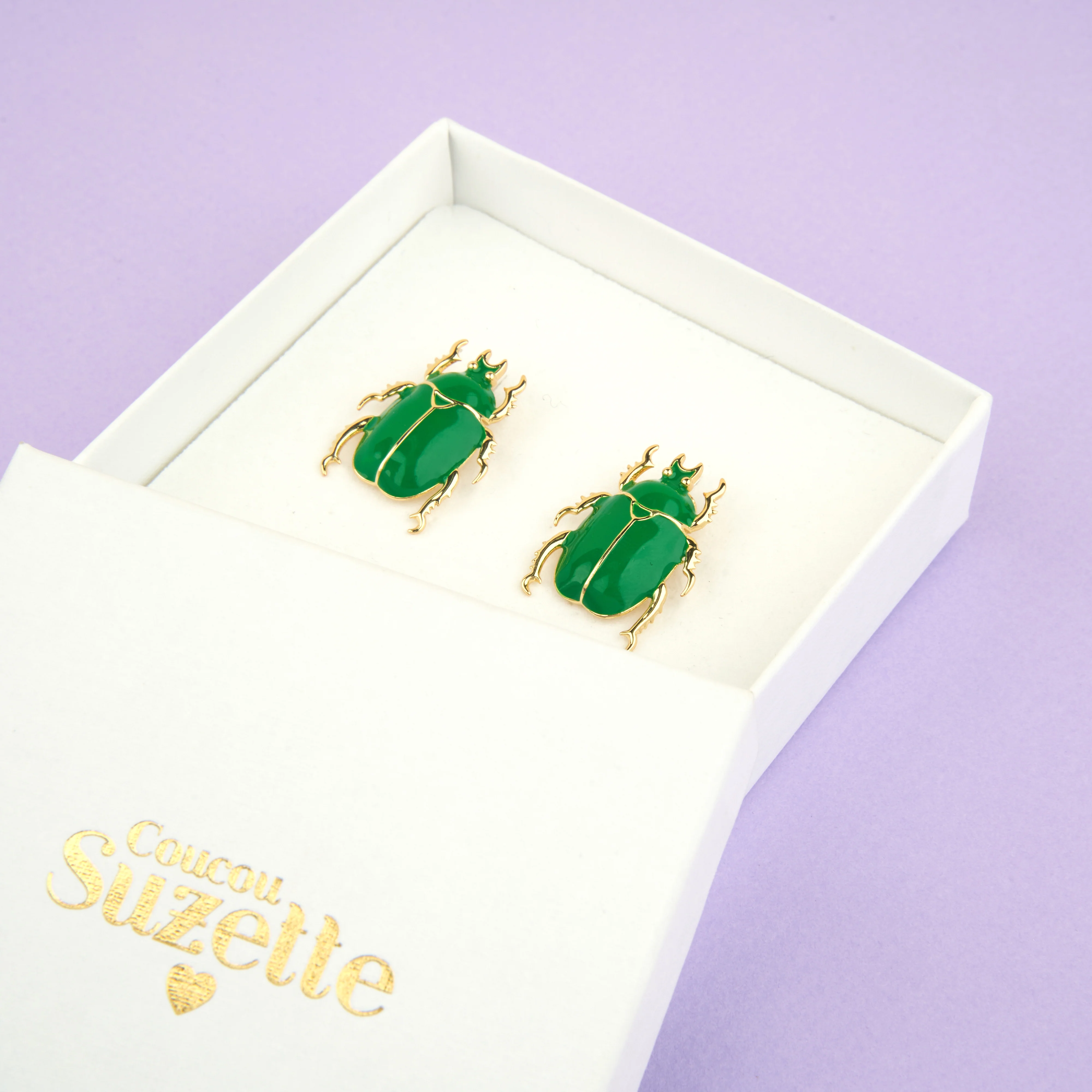 Boucles d'oreilles Scarabée - Image 3