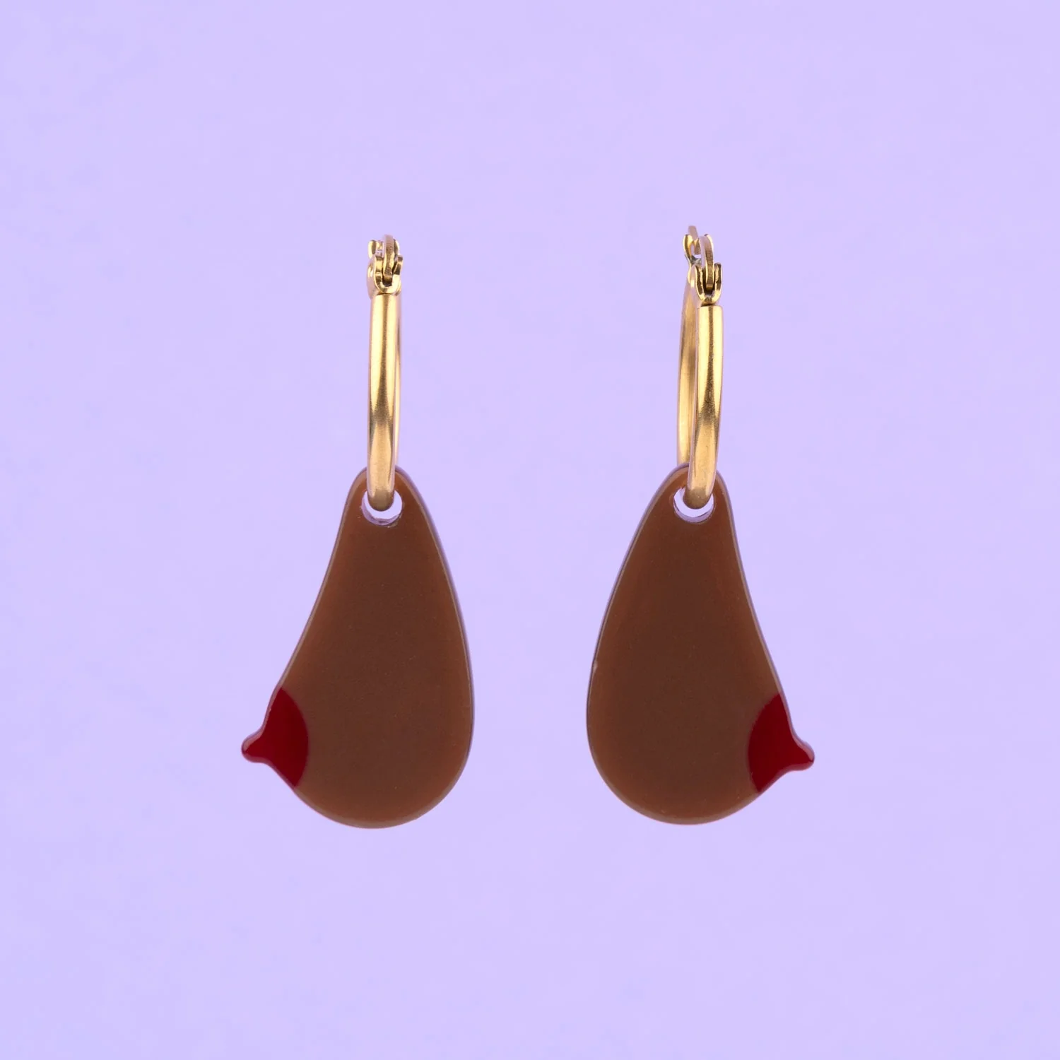 Boucles d'oreilles Sein - Noir