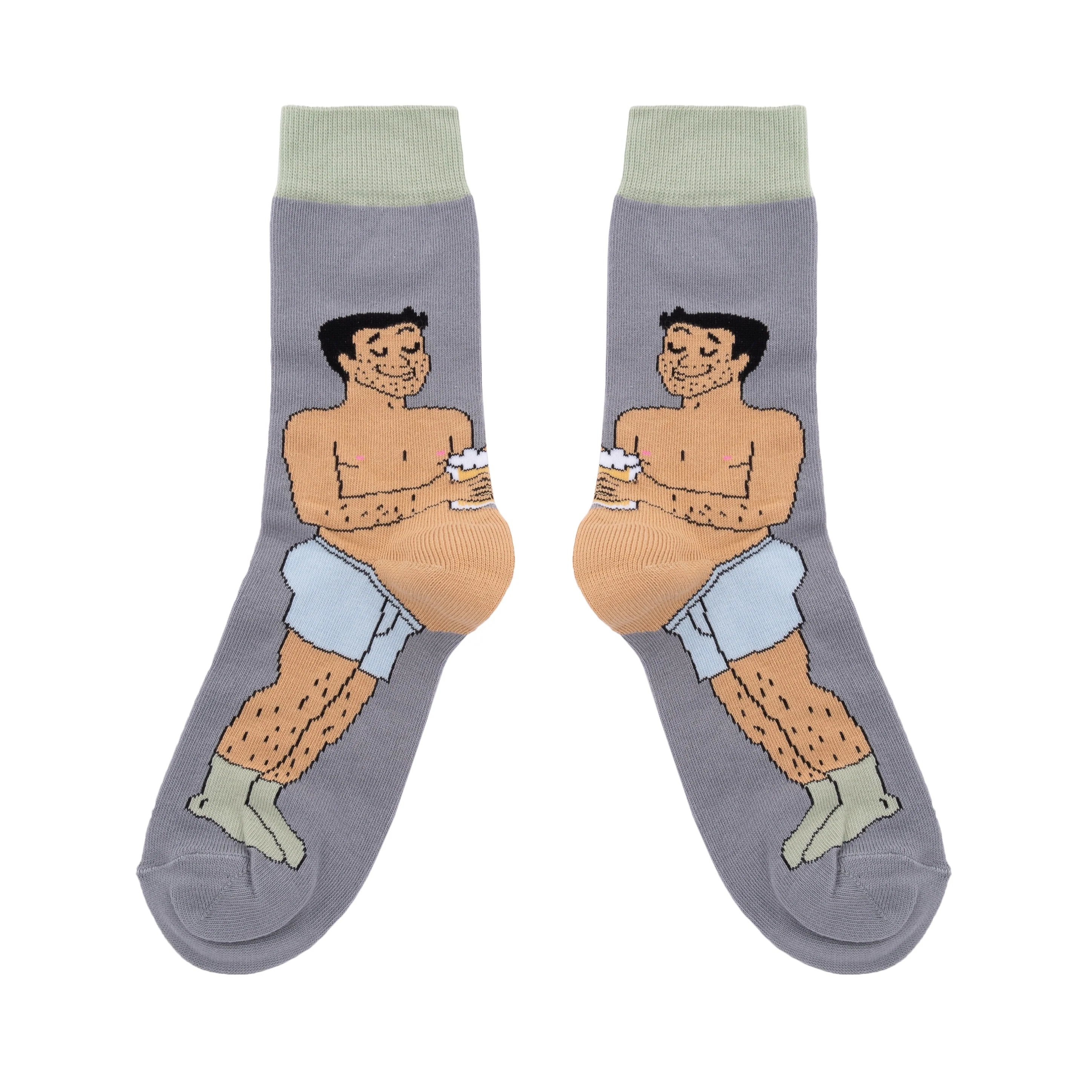 Chaussettes Bidon Bière - Noir - Image 5