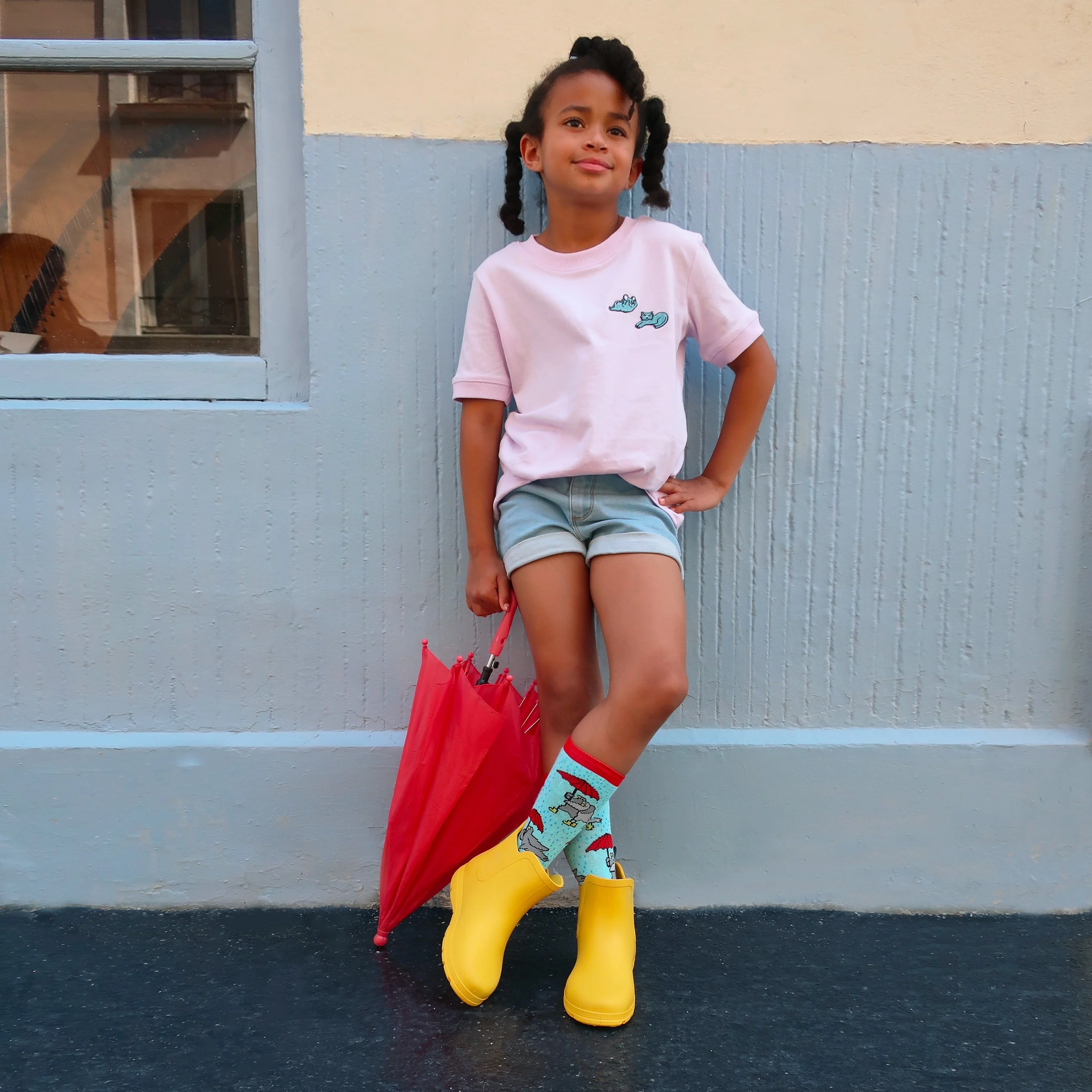 Chaussettes Pigeons Parapluie - Enfant - Image 4
