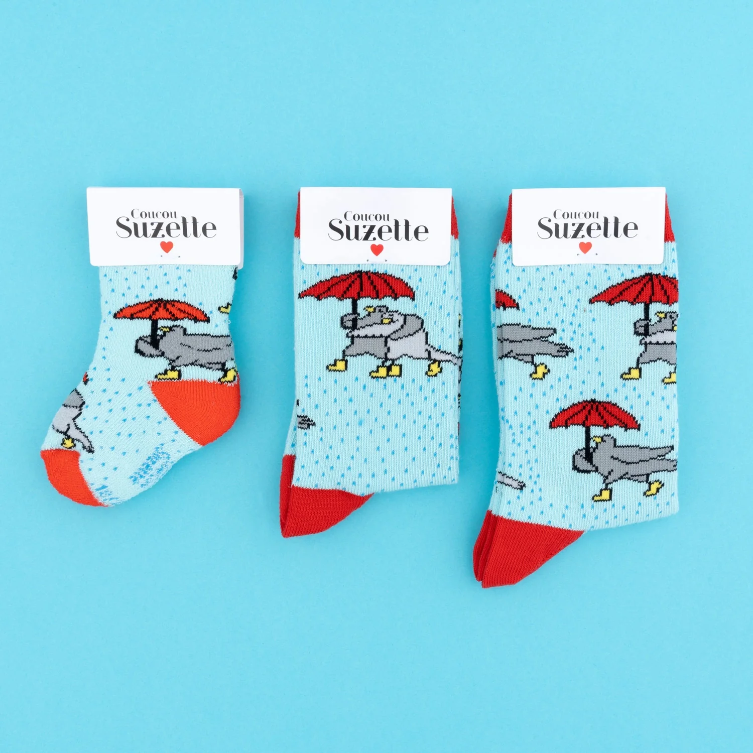 Chaussettes Pigeons Parapluie - Enfant - Image 6
