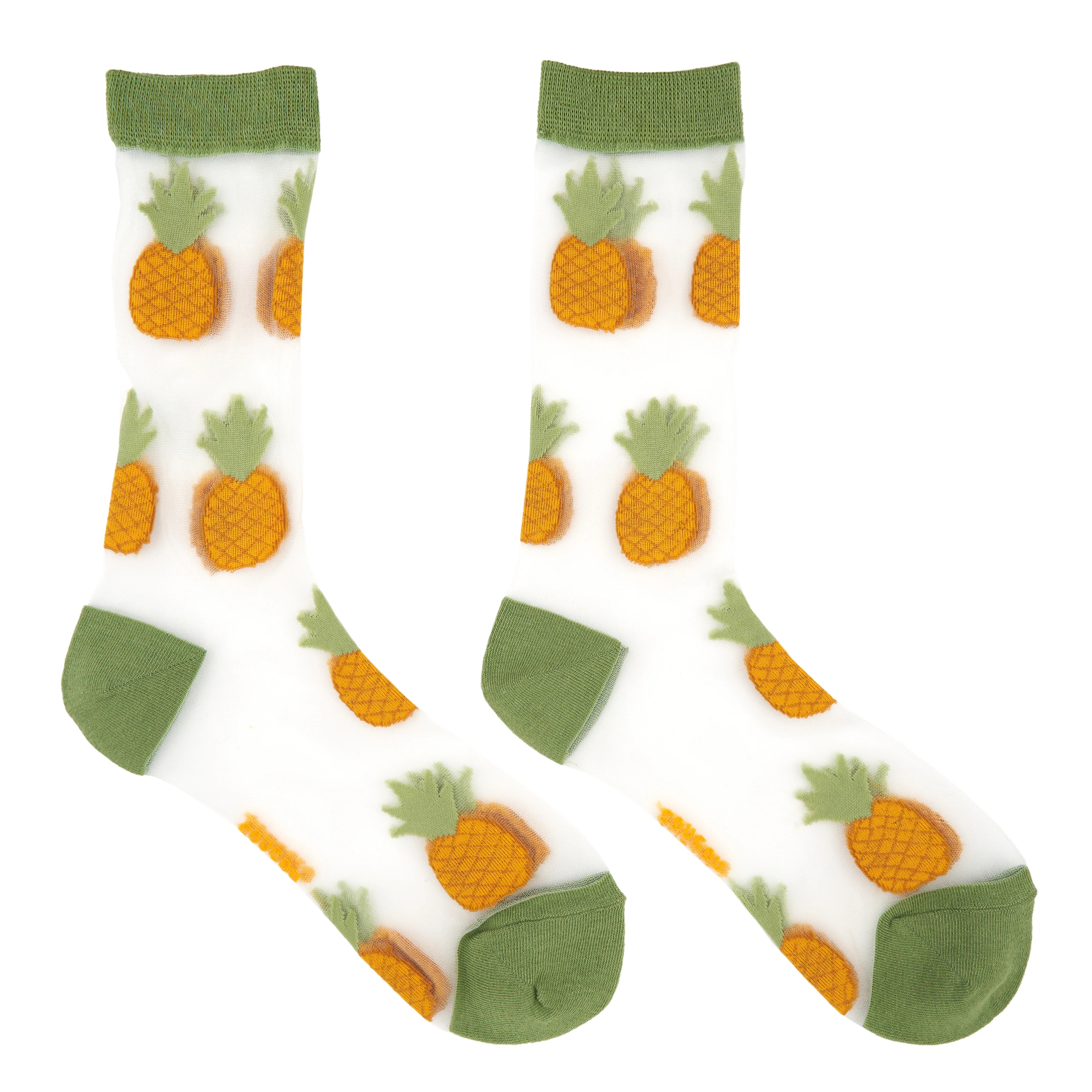 Chaussettes transparentes Ananas - Image 5