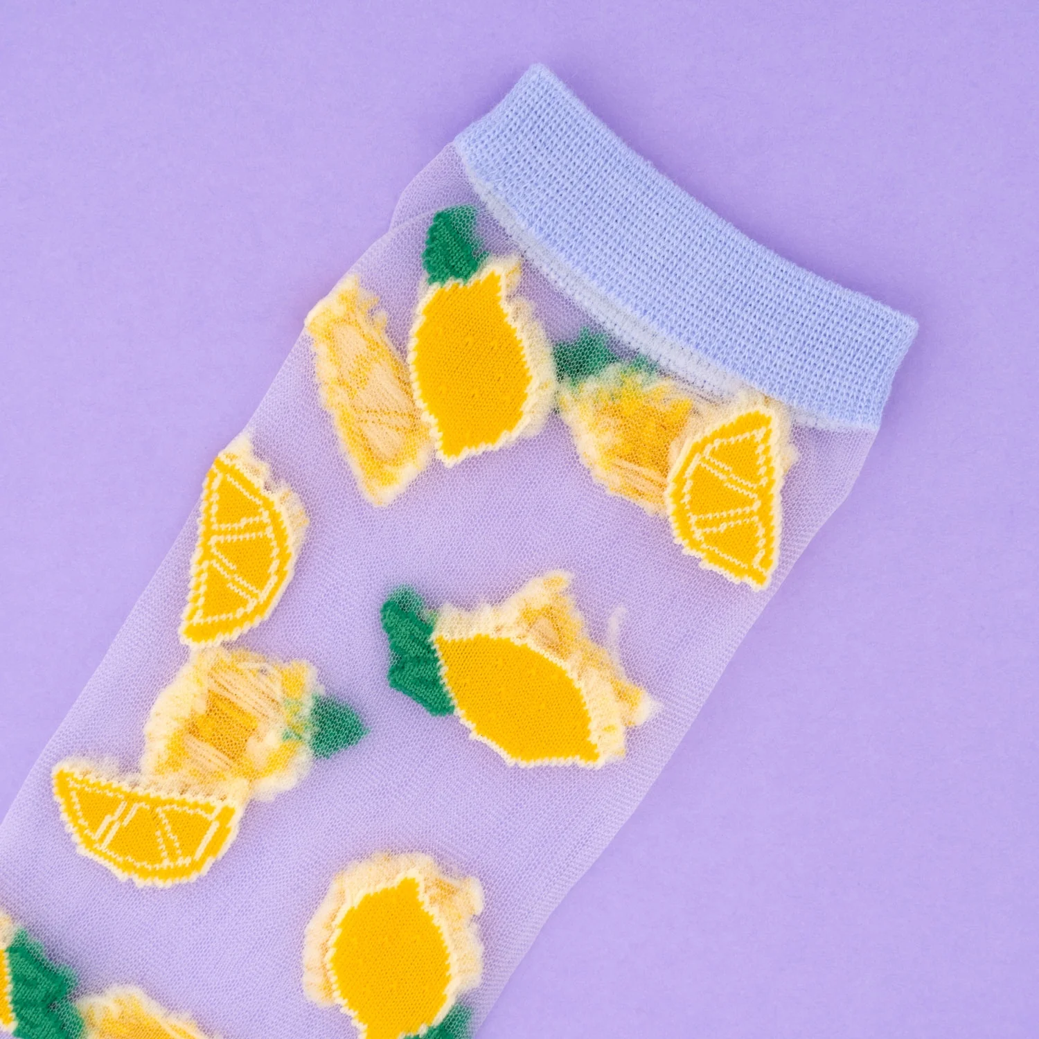 Chaussettes transparentes Citron - Image 3