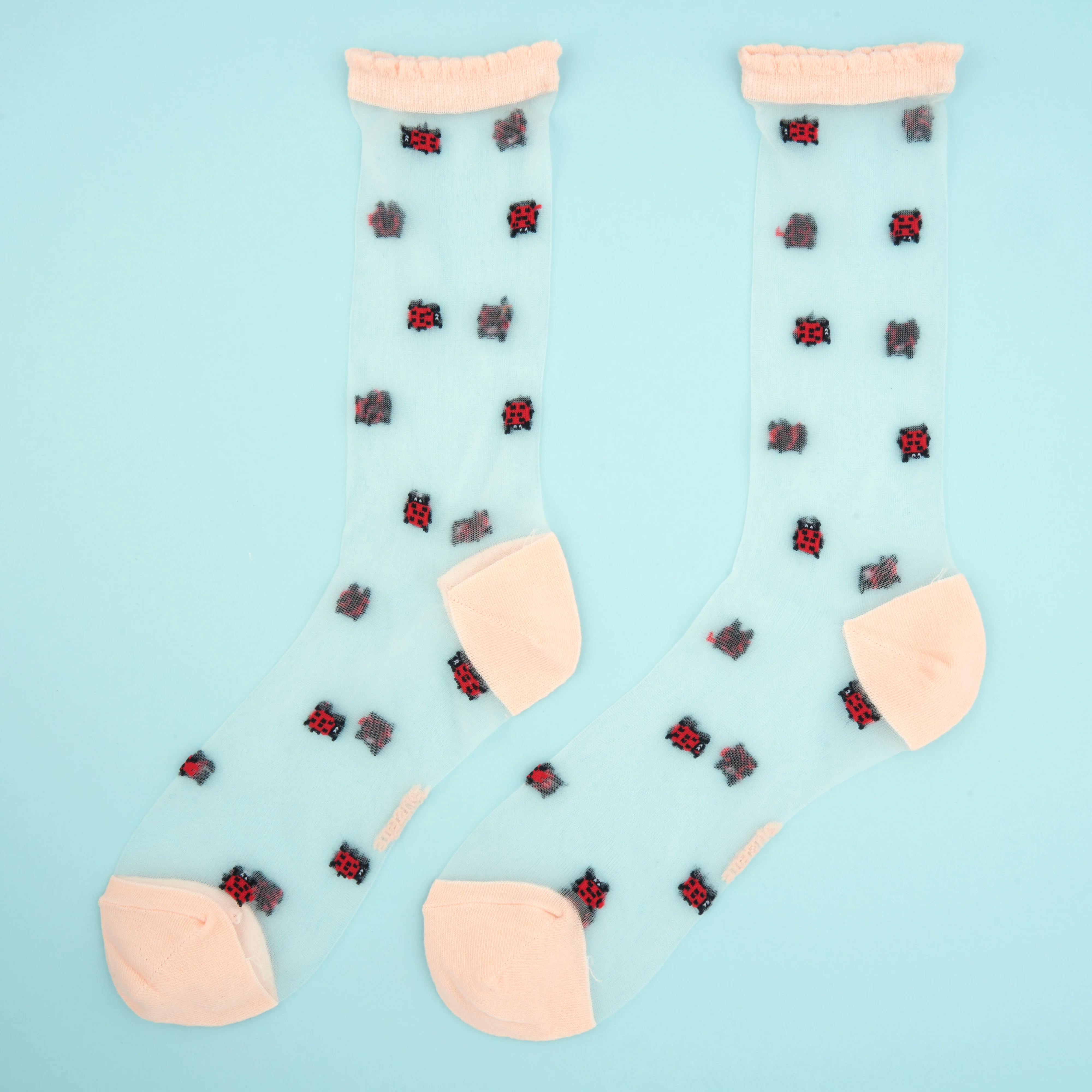 Chaussettes transparentes Coccinelle - Image 4
