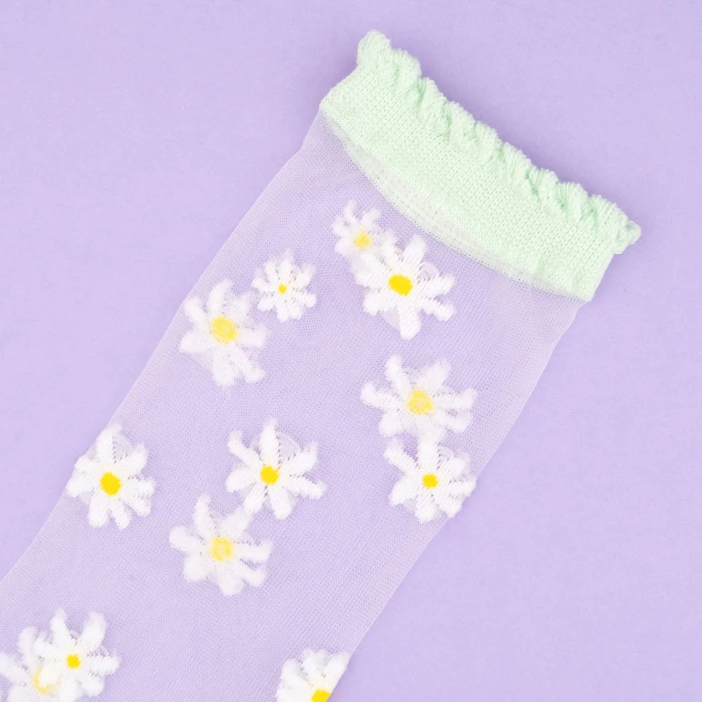 Chaussettes transparentes Pâquerette - Image 4