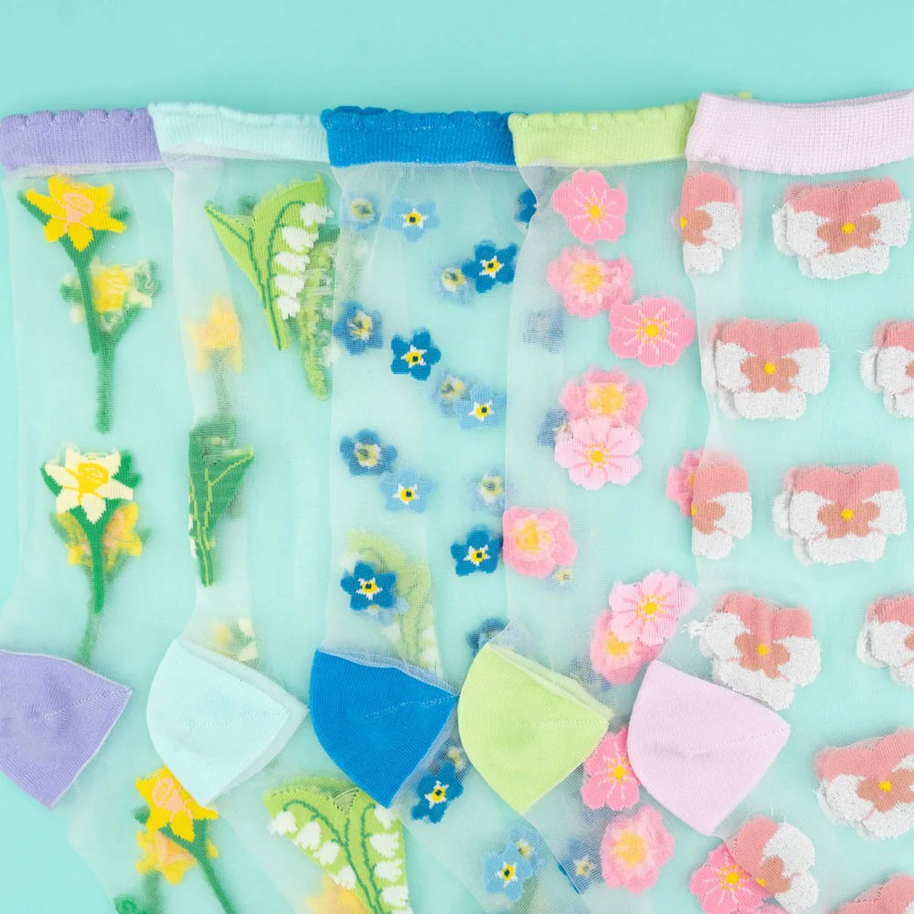 Chaussettes transparentes Sakura - Image 7