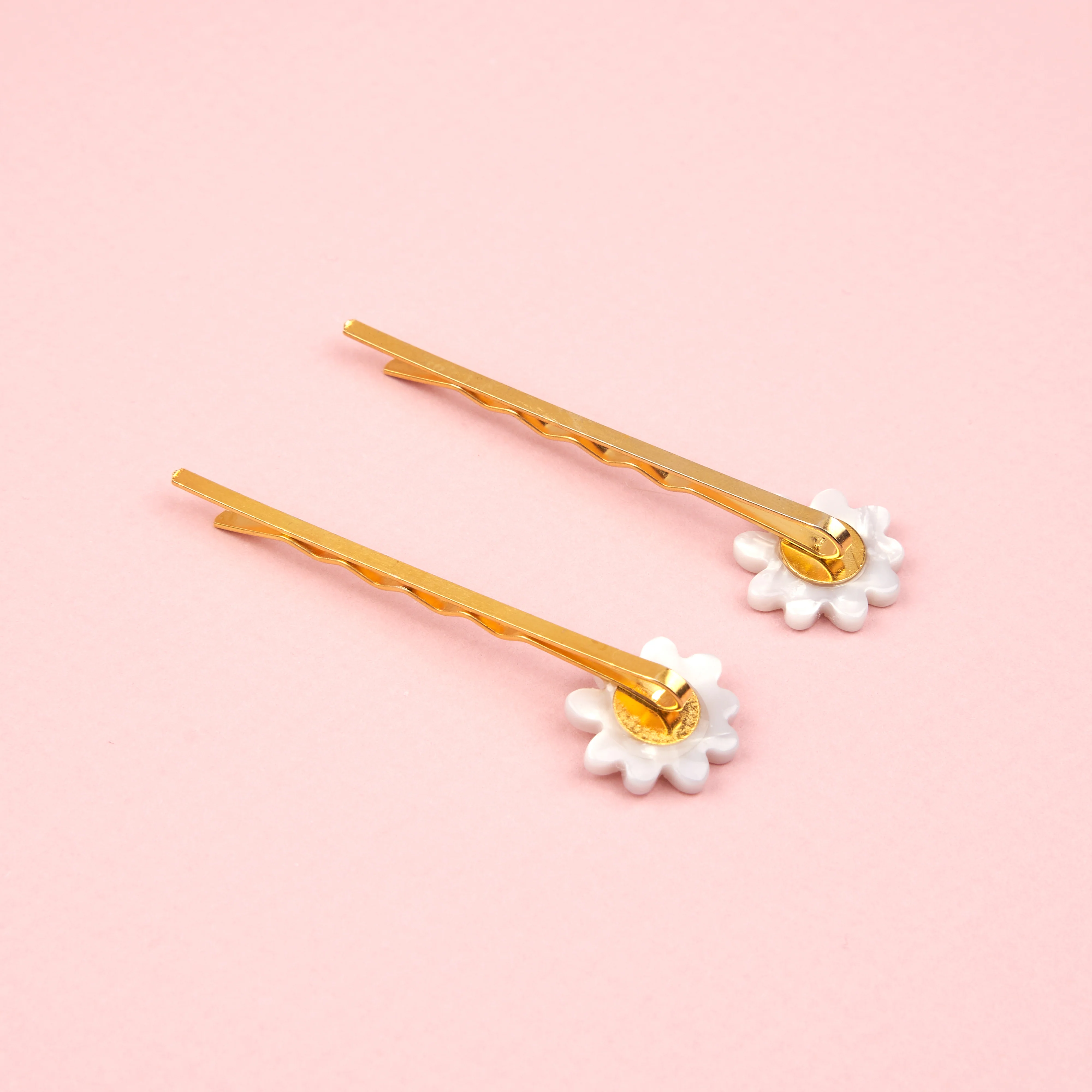 Duo Barrettes Fines Pâquerettes - Image 3