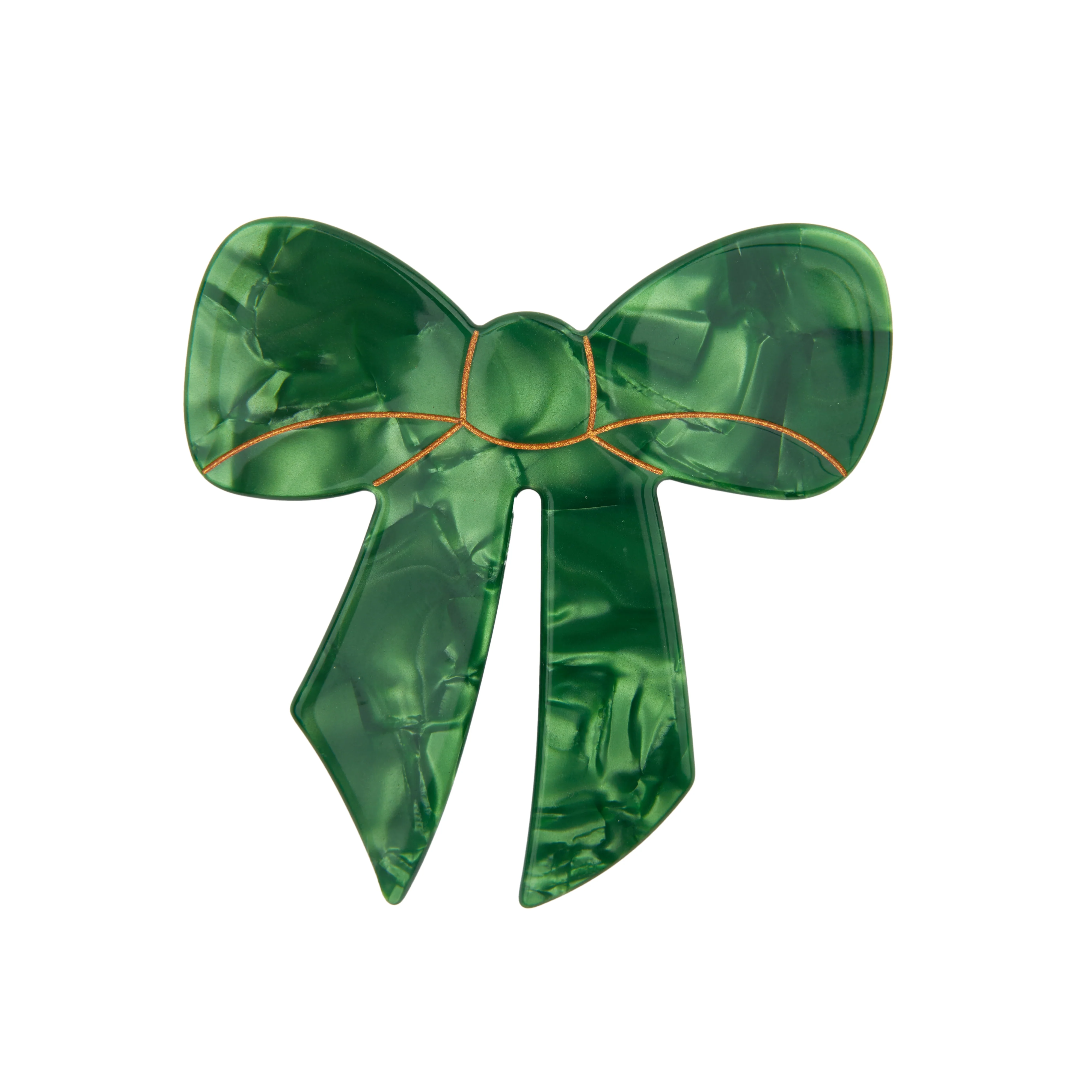 French Barrette Noeud Vert - Image 7