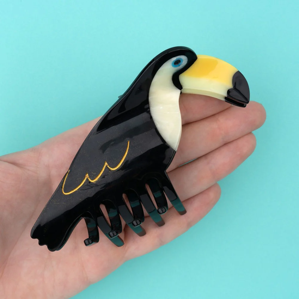 Grande pince à cheveux Toucan - Image 3