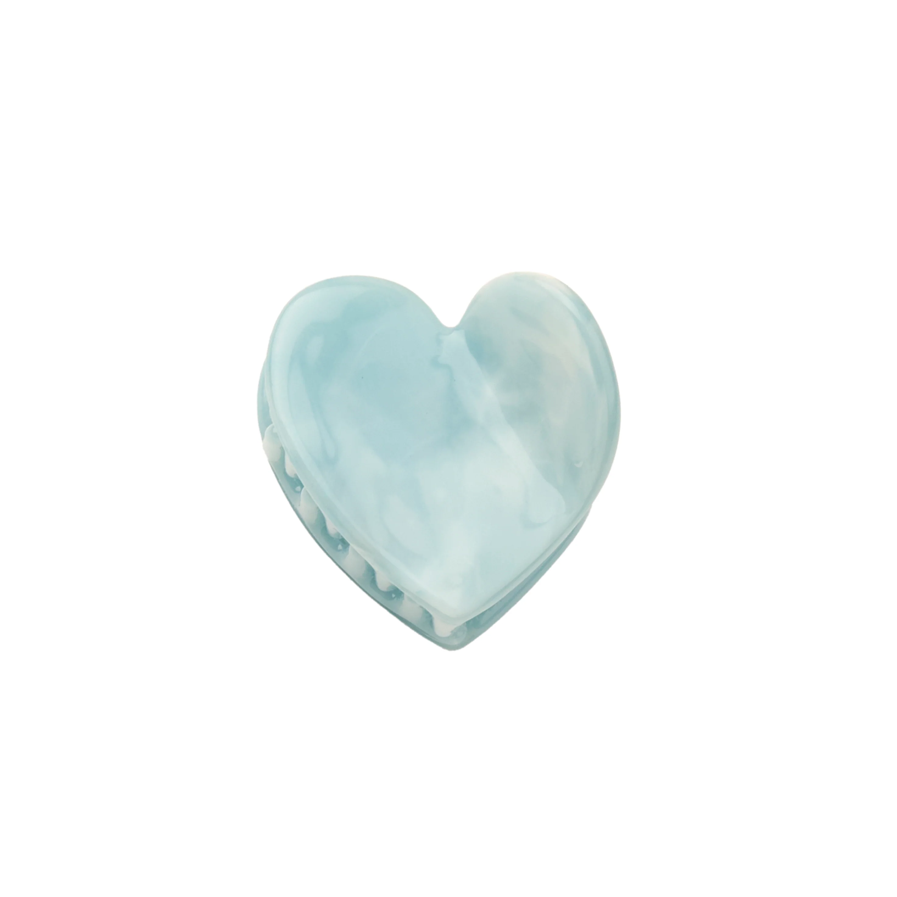 Mini pince à cheveux Coeur Bleu - Image 10