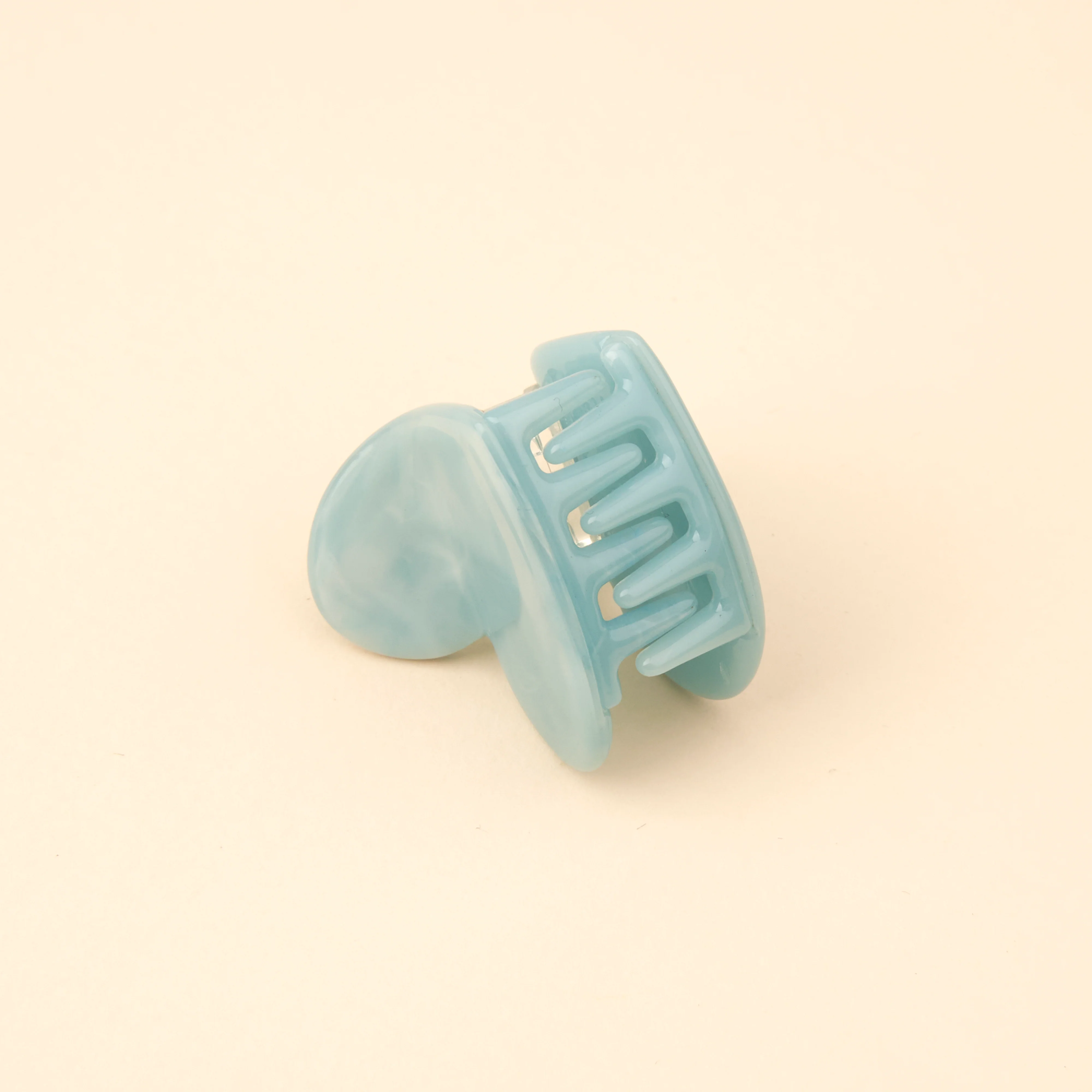 Mini pince à cheveux Coeur Bleu - Image 5