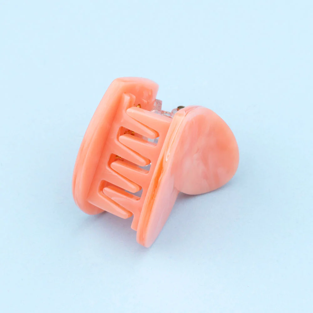 Mini pince à cheveux Coeur Rose - Image 3