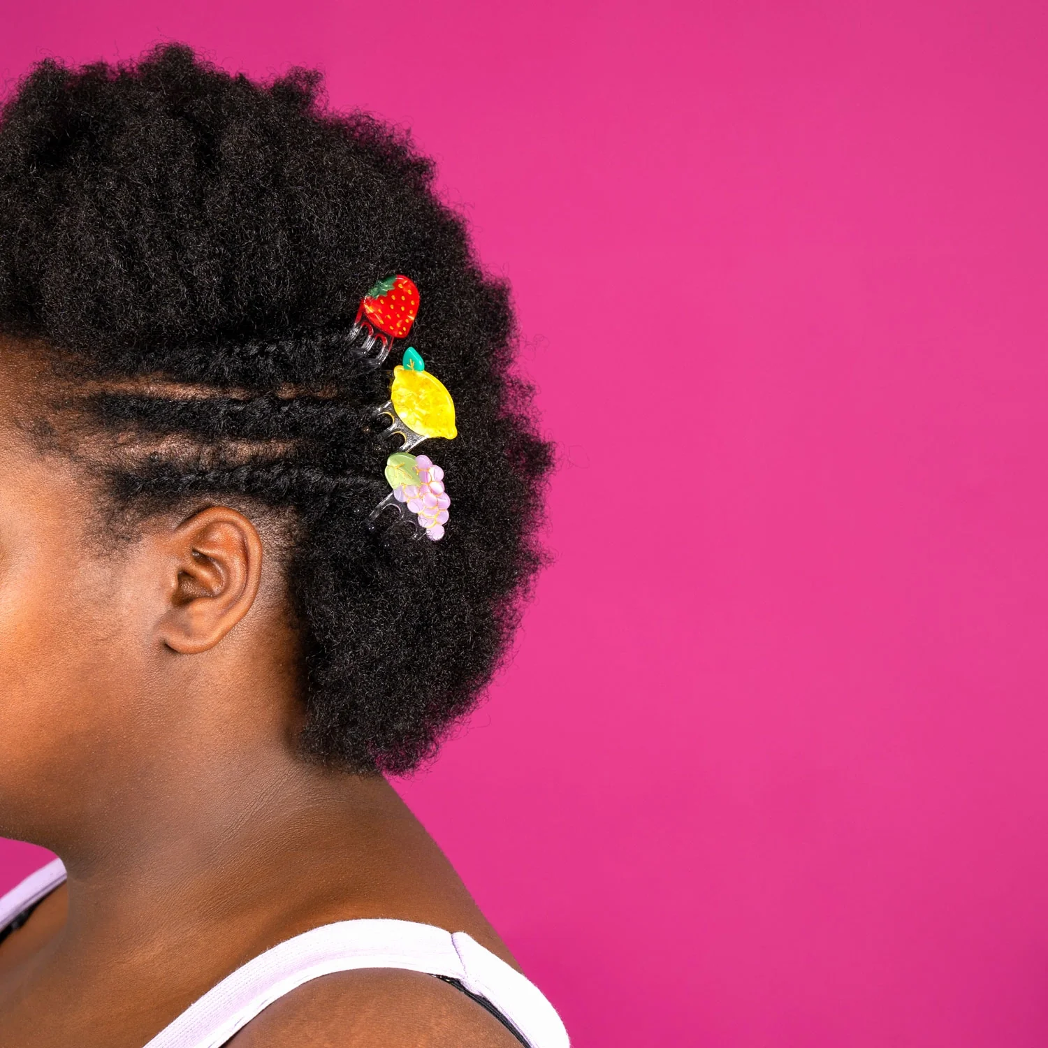 Mini pince à cheveux Fraise - Image 2