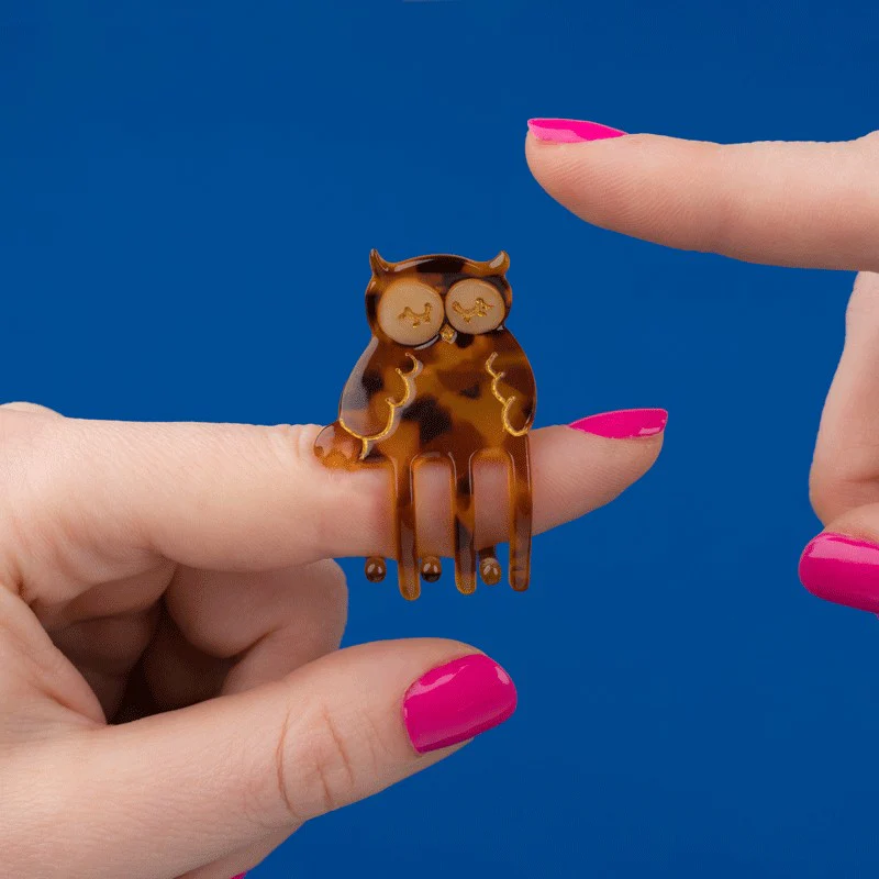 Mini pince à cheveux Hibou - Image 3