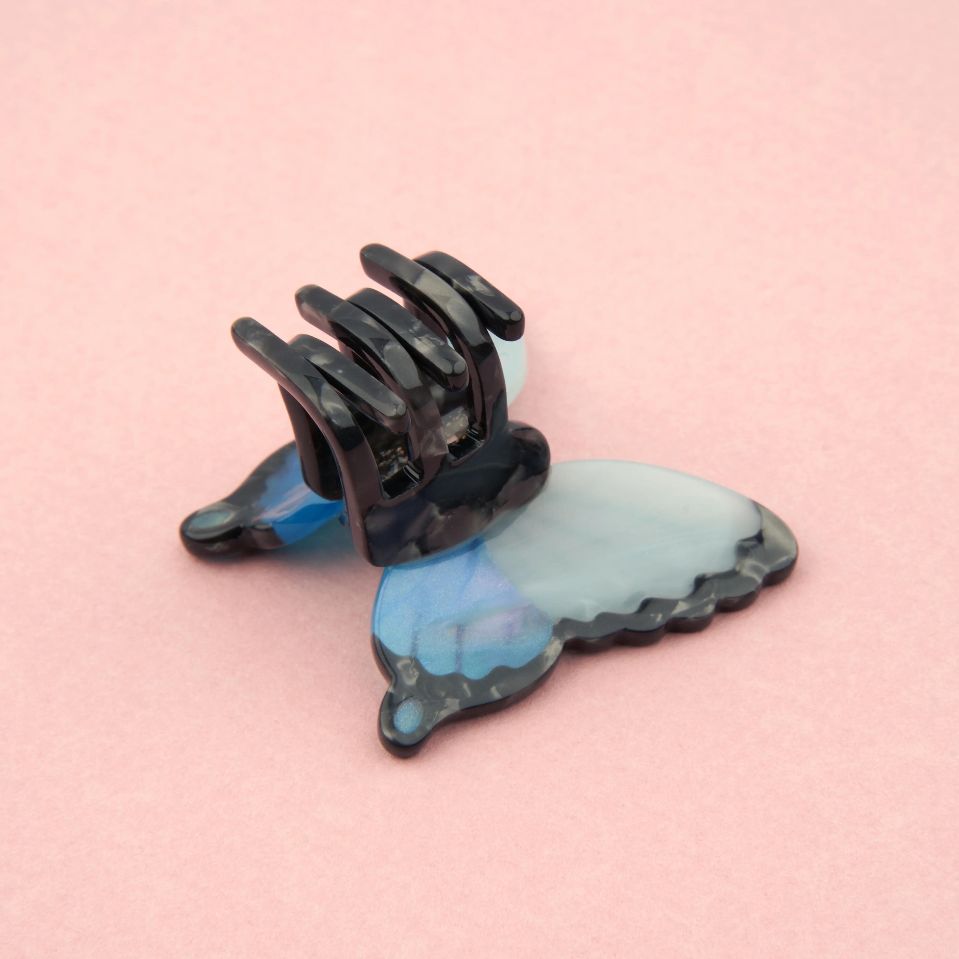 Mini pince à cheveux Papillon Bleu - Image 3
