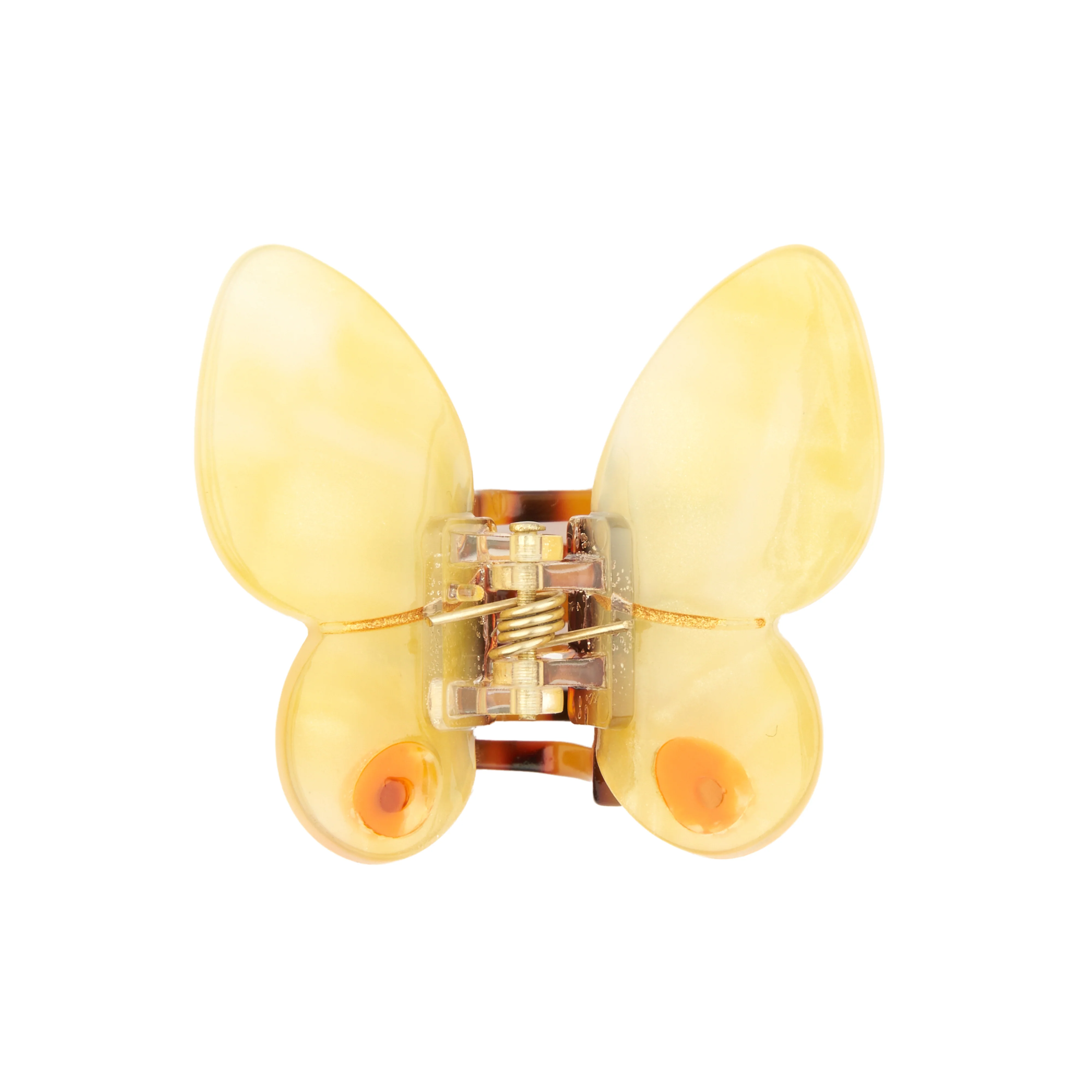 Mini pince à cheveux Papillon Jaune - Image 7