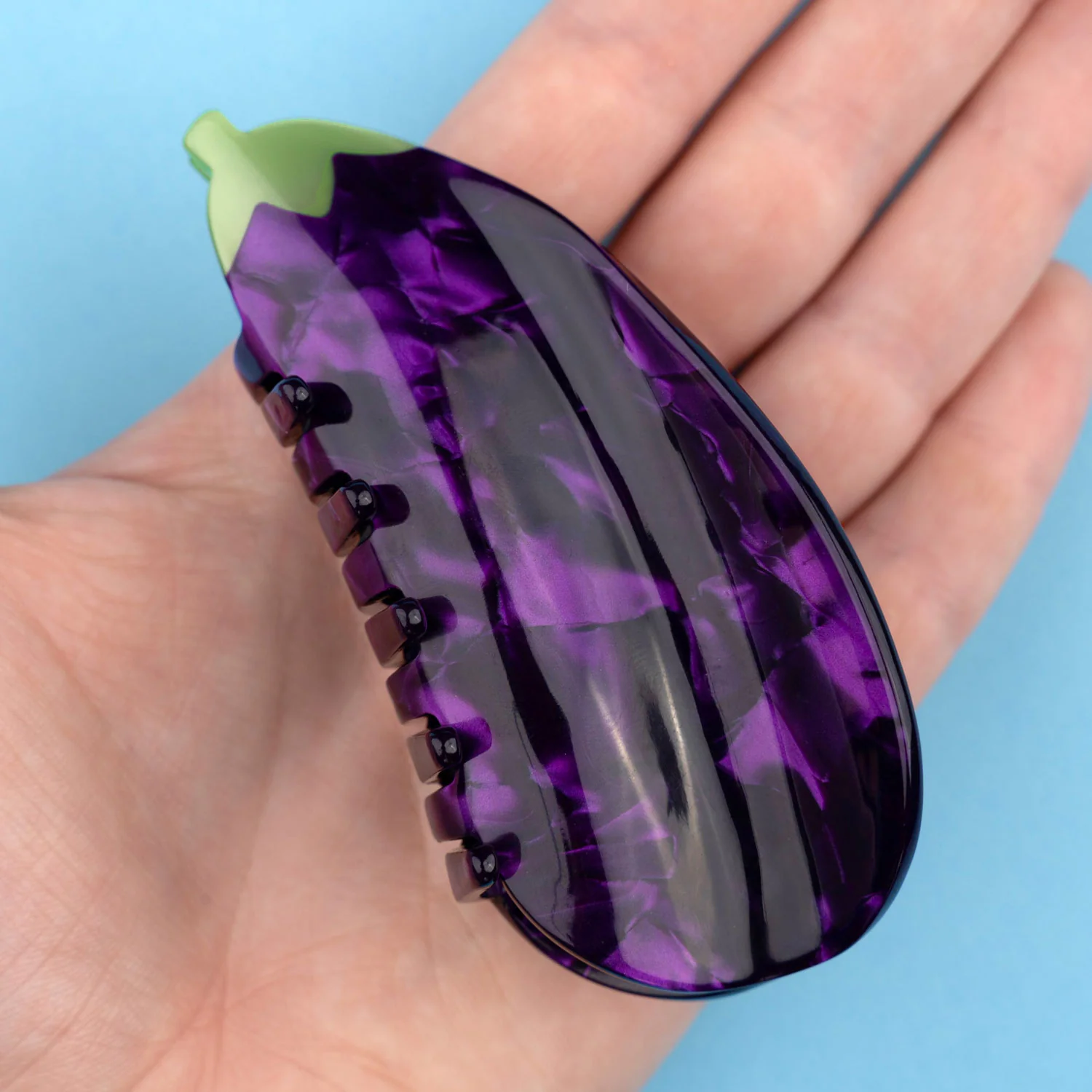 Pince à cheveux Aubergine - Image 3