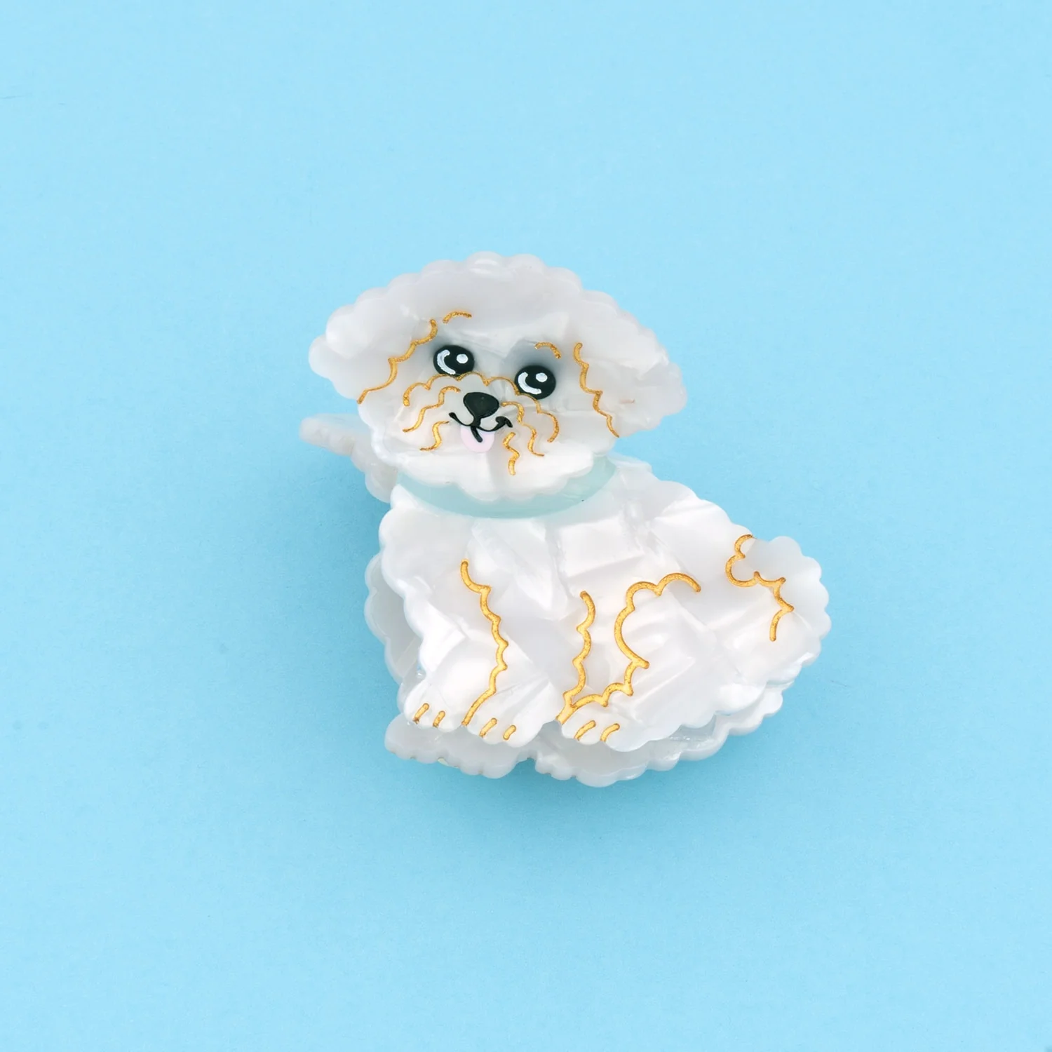 Pince à cheveux Bichon