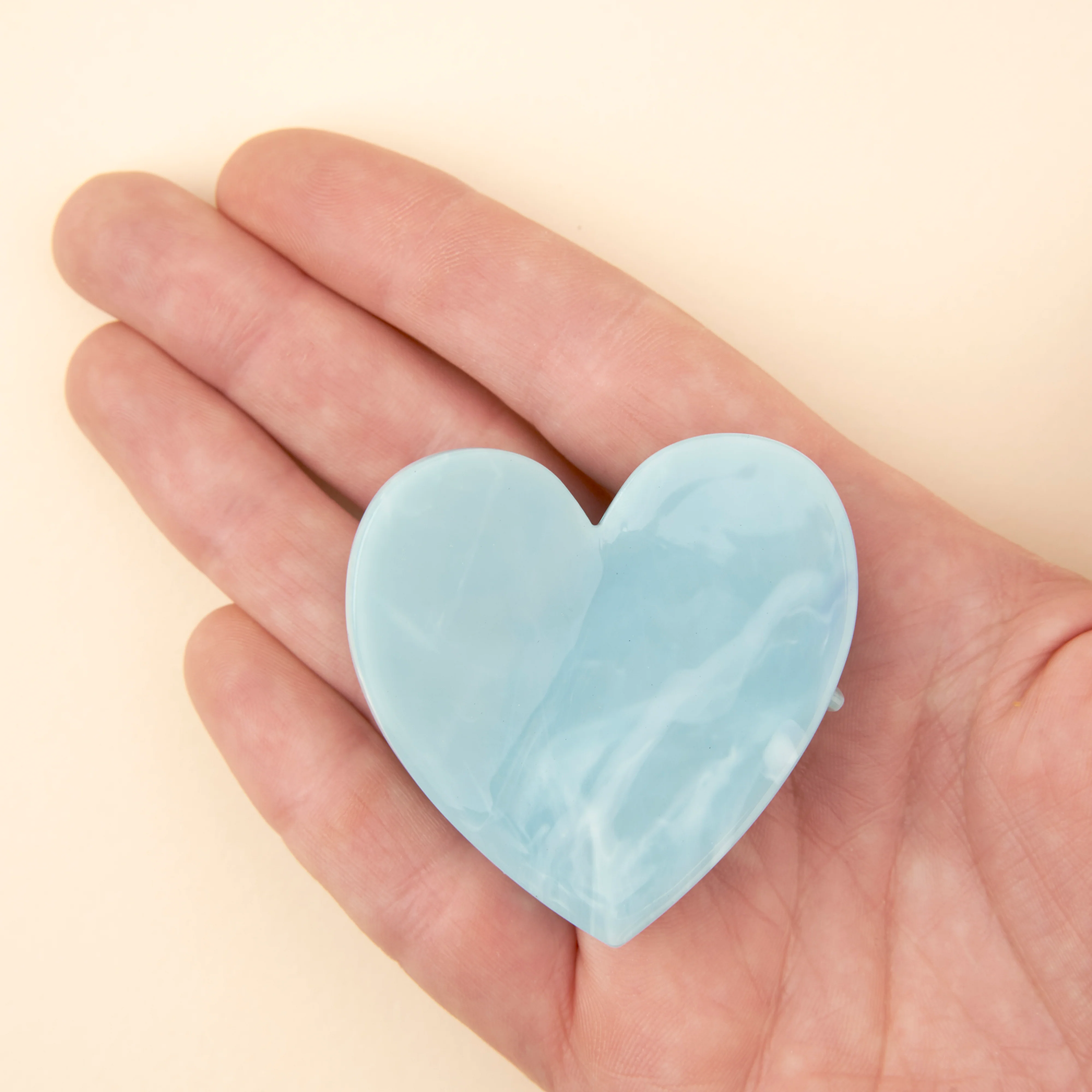 Pince à cheveux Coeur Bleu - Image 6