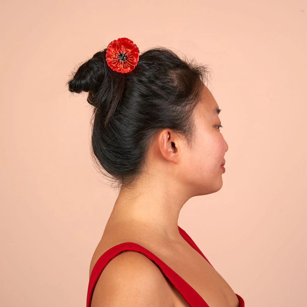 Pince à cheveux Coquelicot - Image 2
