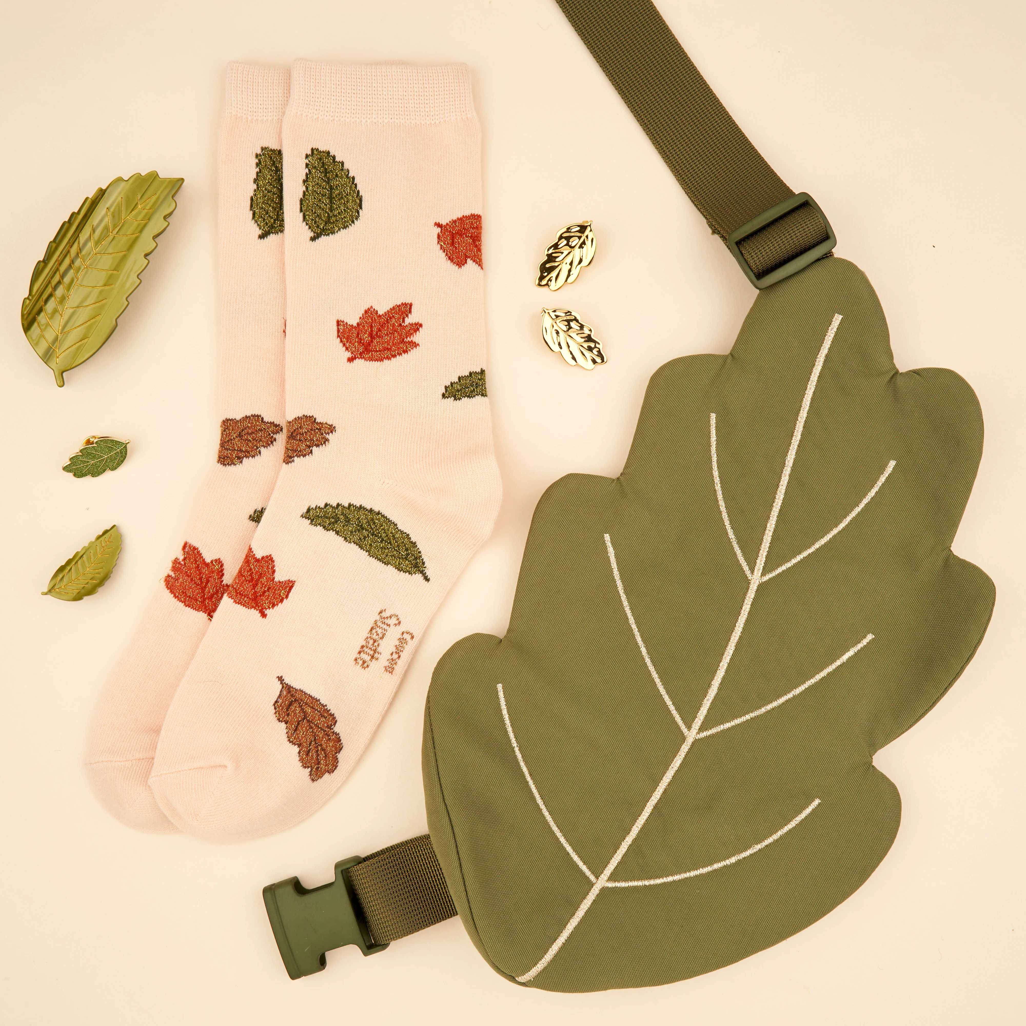 Pince à cheveux Feuille de châtaignier - Image 10