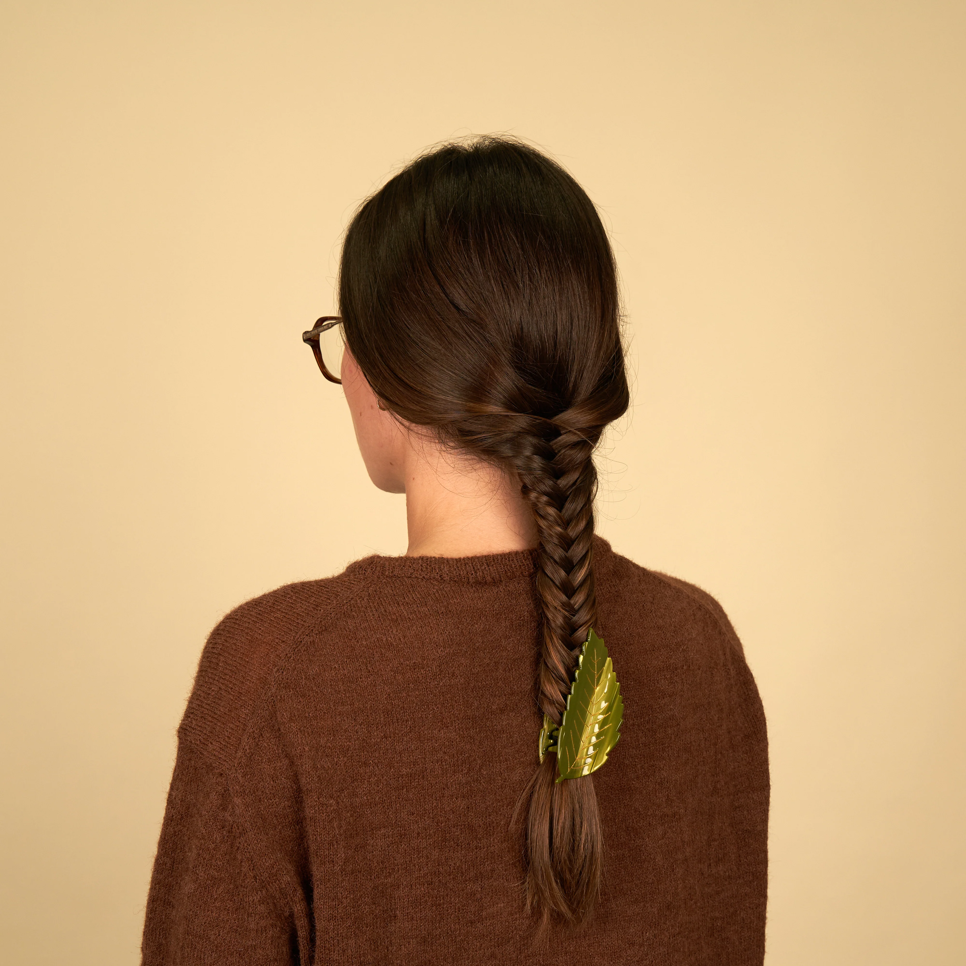 Pince à cheveux Feuille de châtaignier - Image 6