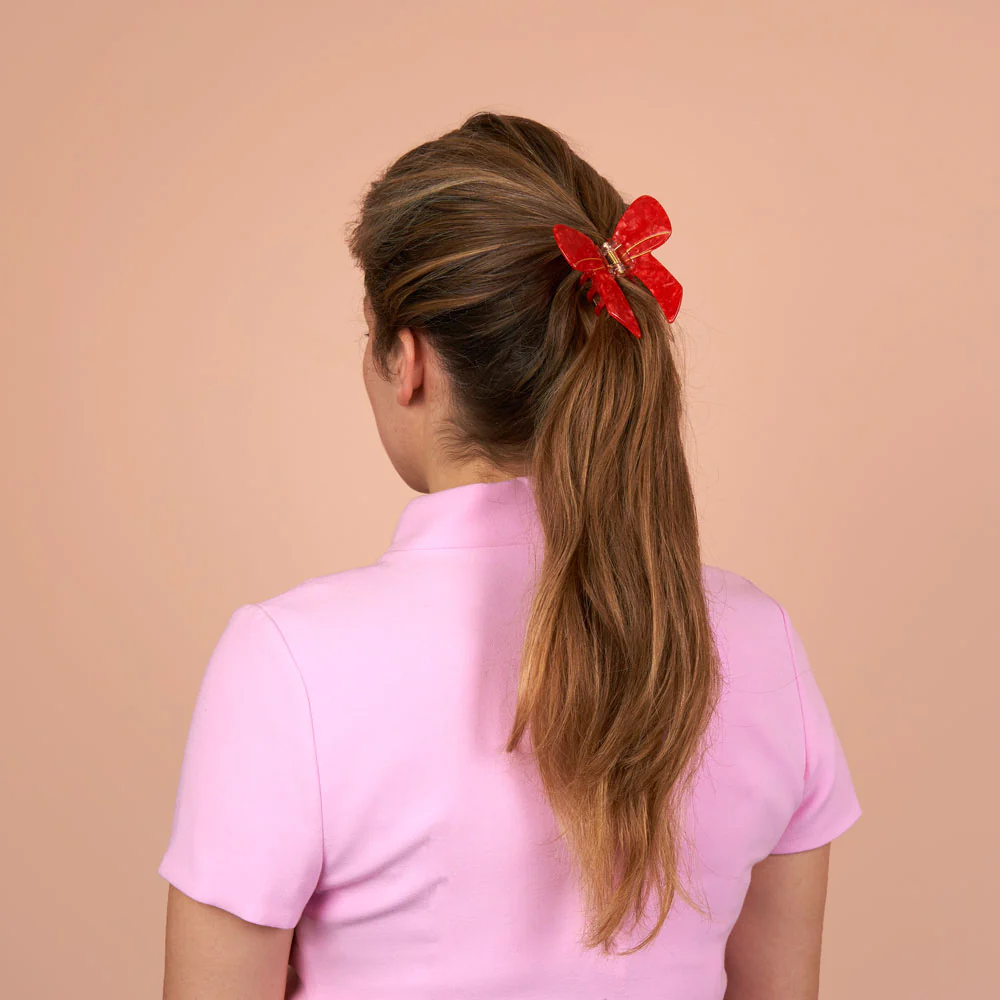 Pince à cheveux Noeud Rouge - Image 9
