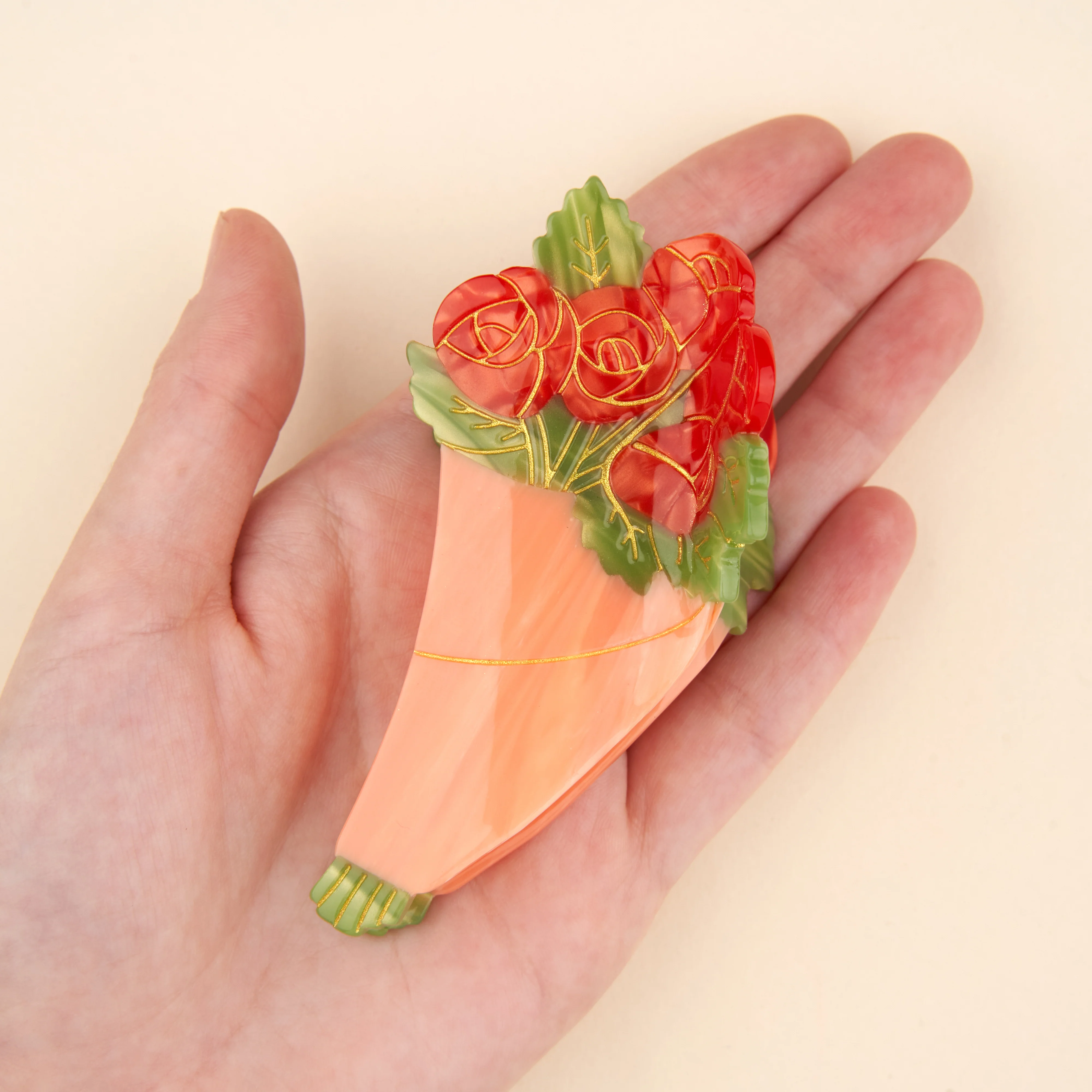Pince à cheveux Bouquet de Roses - Image 6