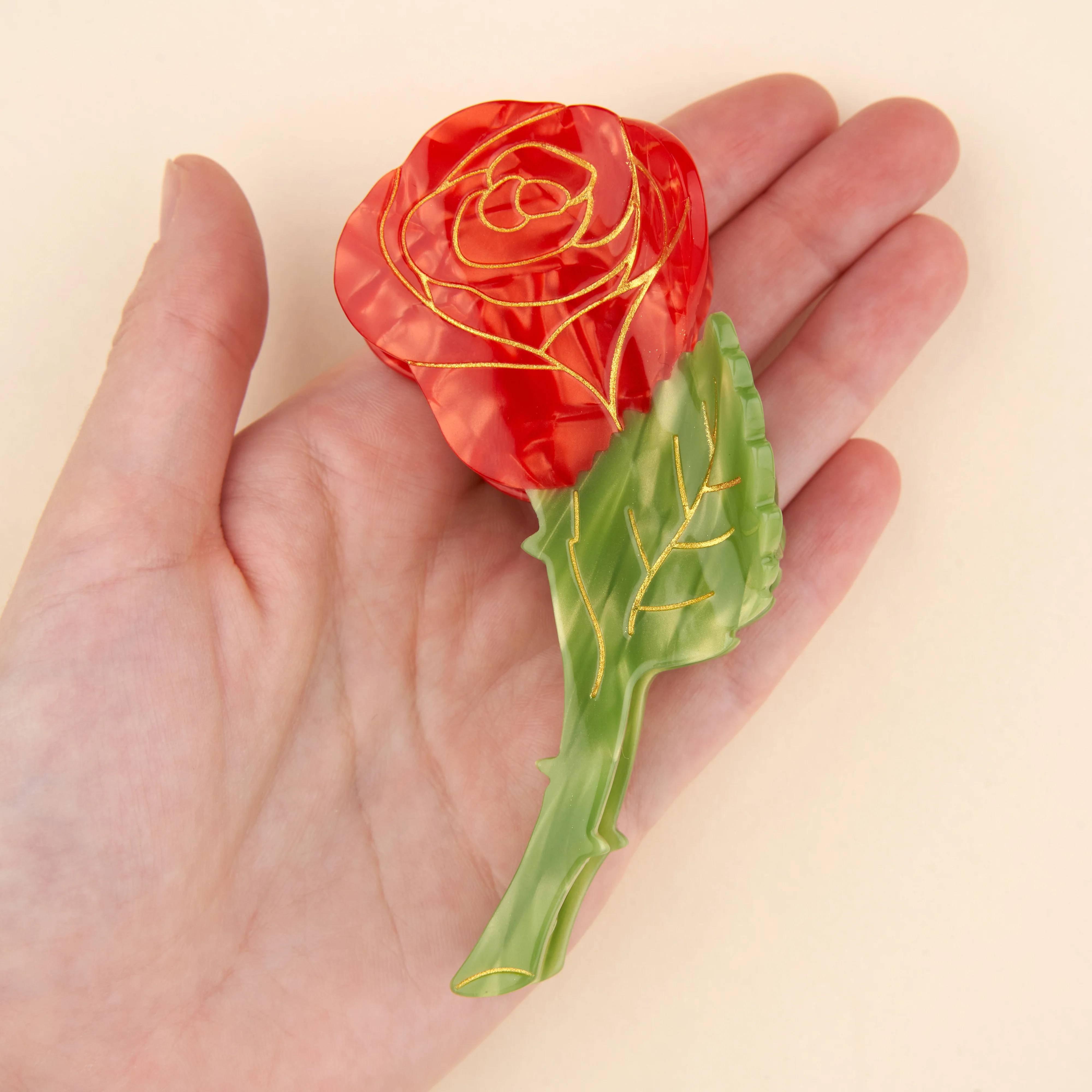 Pince à cheveux Rose - Image 5