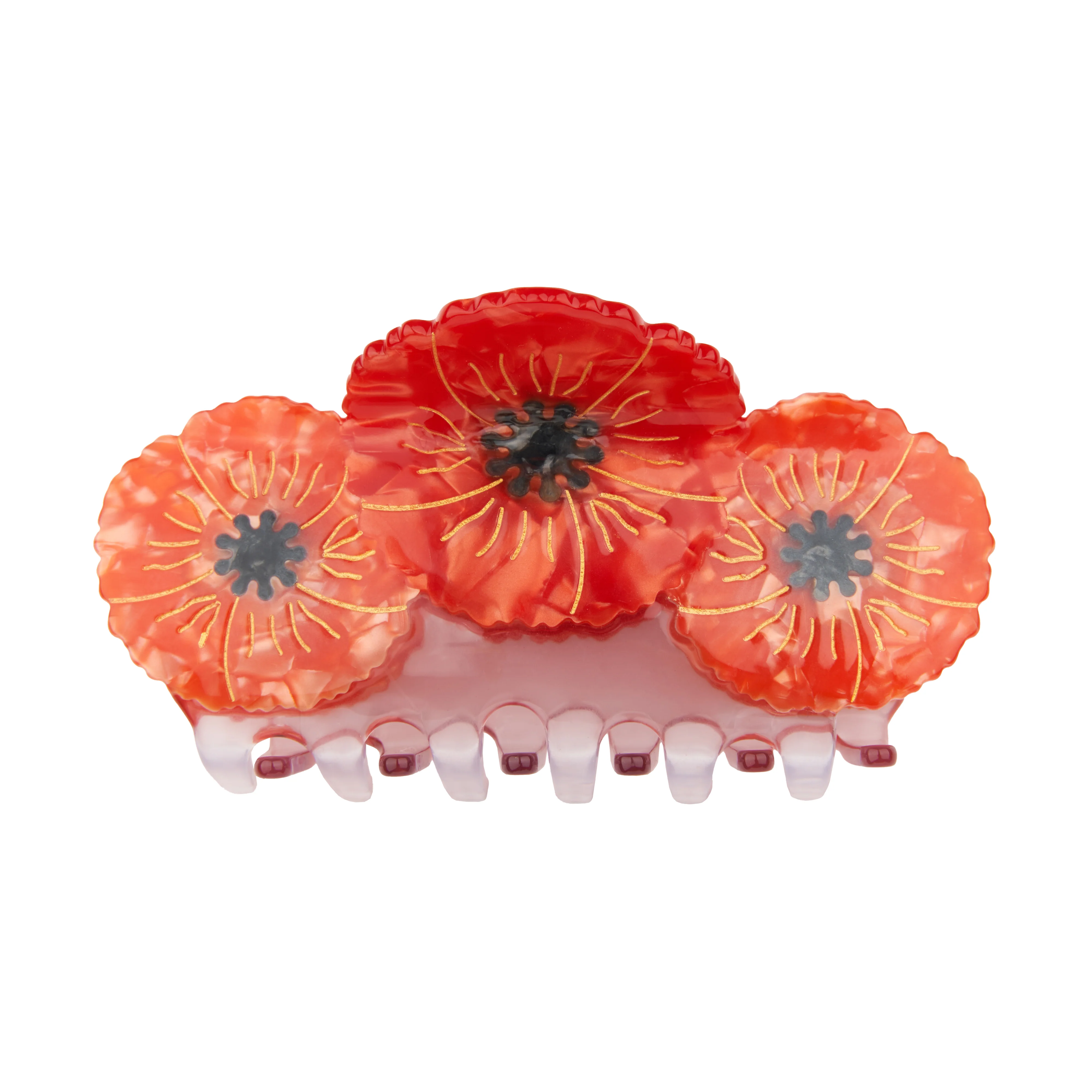 Pince à cheveux Trio Coquelicots - Image 8