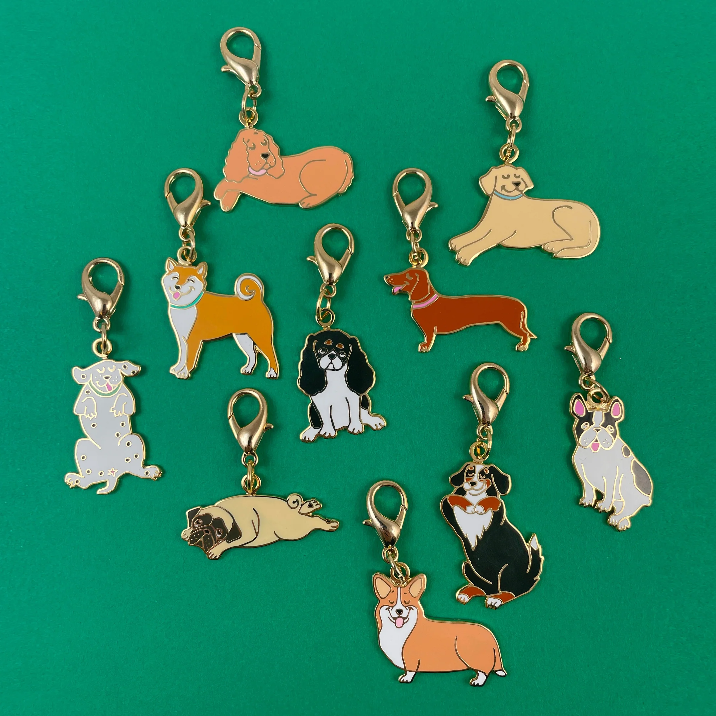 Porte-clé - Médaille Shiba - Image 3